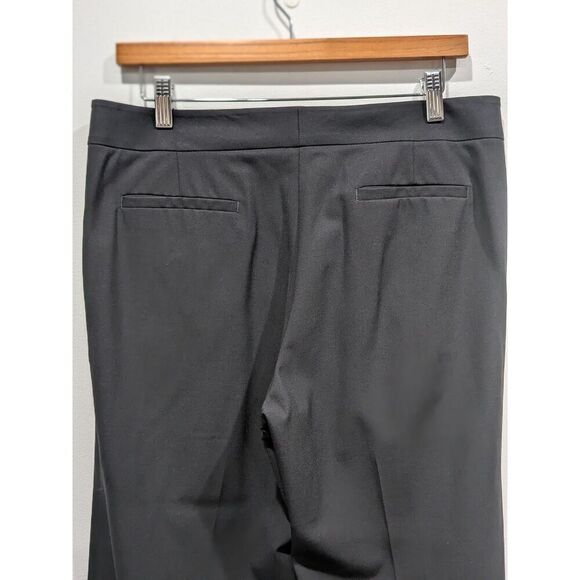 Lafayette 148 Back High Waist Wide Leg Wool Crepe Office Dress Trouser Pants, 4 - Picture 8 of 11